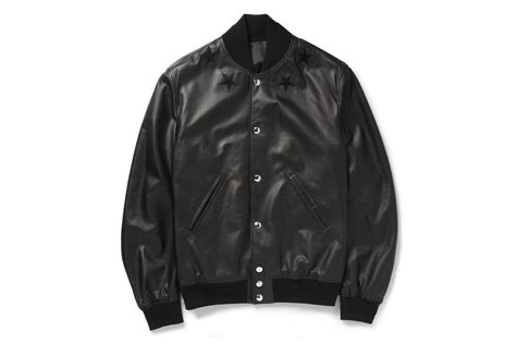 Givenchy Black Leather Embroidered Star Baseball 